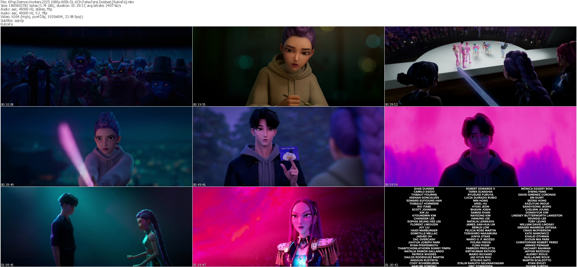 دانلود انیمیشن KPop Demon Hunters 2025 دوبله فارسی